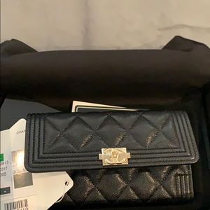 Chanel Caviar Medium Flap Wallet